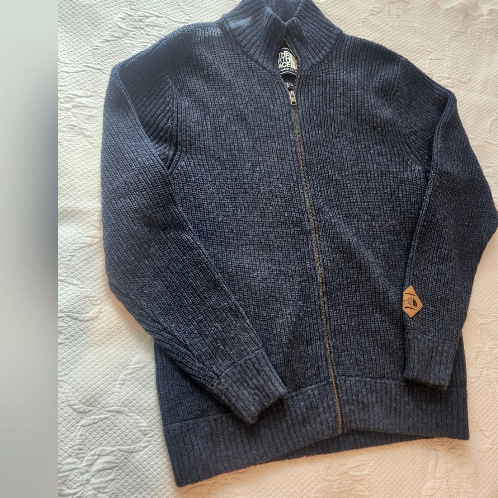 Men's Navy Full-Zip Sweater